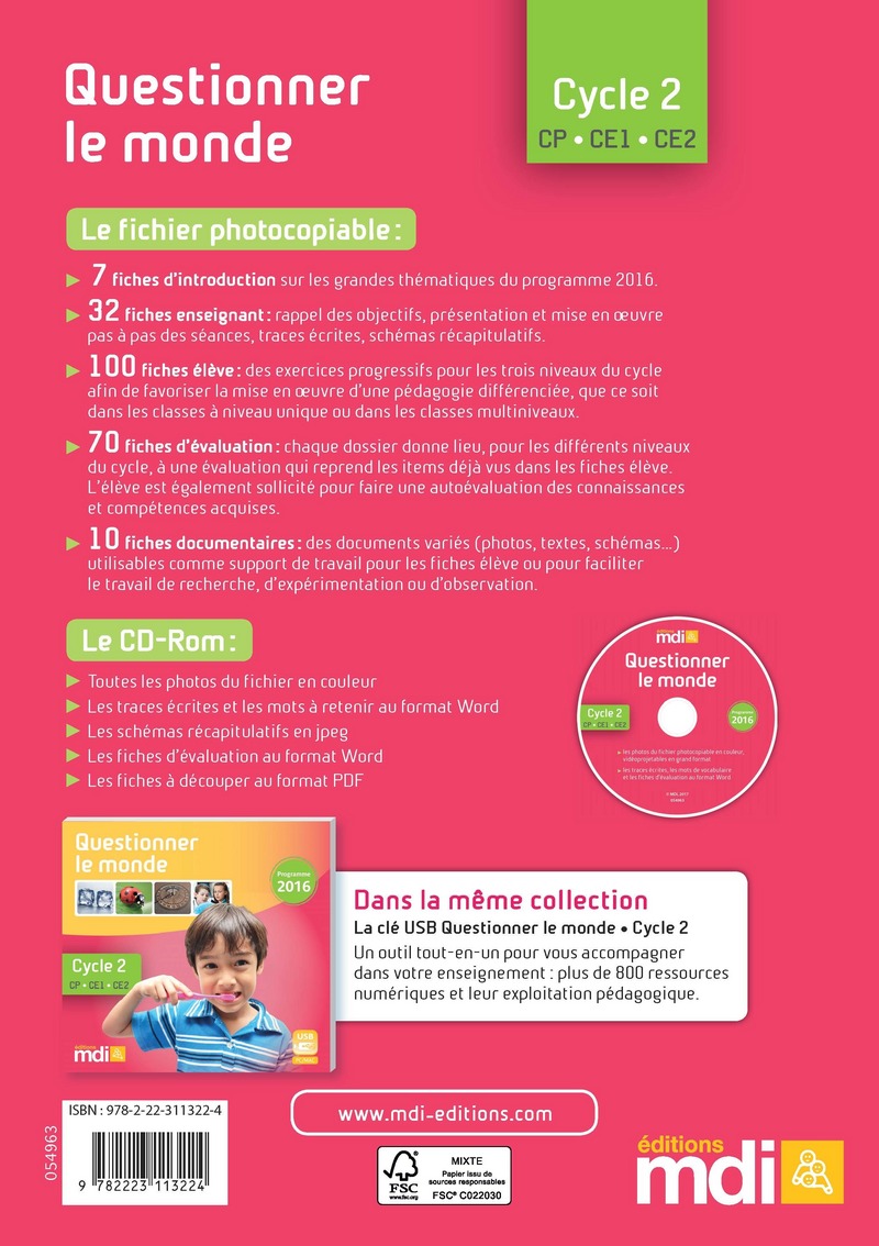 Questionner Le Monde Cycle 2 Mdi Pdf Gratuit Questionner le monde Cycle 2 | Éditions MDI