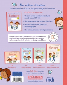 Les cahiers d'écriture CP Éd. 2019 - Cahier n° 1 APPRENTISSAGE