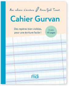 Mes cahiers d'écriture - Cahier Gurvan 3 mm à la française