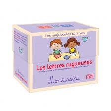 Les lettres rugueuses Montessori ? Les majuscules cursives