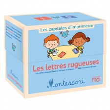 Les lettres rugueuses Montessori – Les capitales d’imprimerie