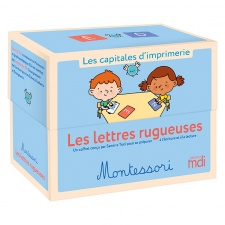 Les lettres rugueuses Montessori ? Les capitales d?imprimerie
