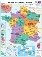 Poster France Administrative Nouvelles Régions