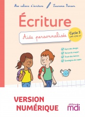 Cahier d'écriture Aide personnalisée - Version Numérique Enseignant