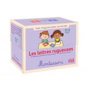 Les lettres rugueuses Montessori – Les majuscules cursives 